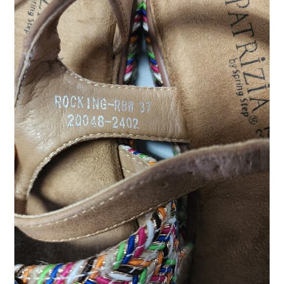 Spring Step Patrizia Sandals Womens 6.5 Platform Espadrilles Colorful Adjustable - Picture 11 of 13